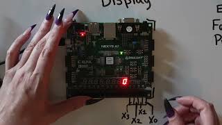 4 to 16 Decoder with 7Segment Display FPGA Project [upl. by Boony186]