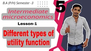 5 Different types of utility function  Intermediate microeconomics  Lesson1 DuSolignou [upl. by Odrareve]