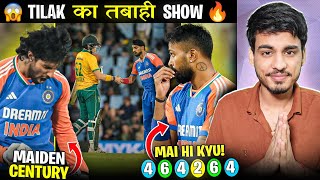 INDIA BEAT AFRICA AGAIN 😍 TILAK VARMA CENTURY 😍🤩  India vs South Africa 3rd T20I Review [upl. by Nerfe]