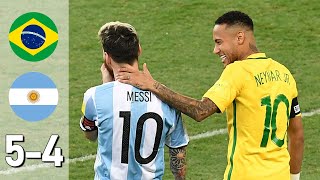 Brazil vs Argentina 54 All Goals amp Extended Highlights [upl. by Letha]