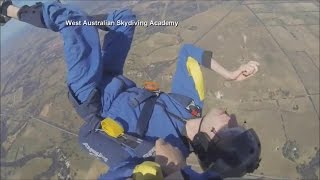 Skydiver’s MidAir Seizure Caught on Camera [upl. by Htebesile]