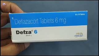 Defza 6 Tablet  Deflazacort Tablets 6 mg  Defza 6mg Tablet Uses Side effects benefits Dosage [upl. by Ahseym]