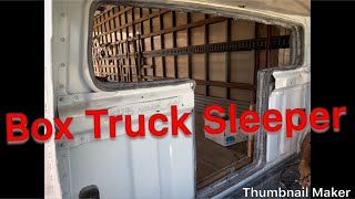 Straight Box Truck InCargo Sleeper conversion quot Texas Style Sleeper quot [upl. by Mackenzie]