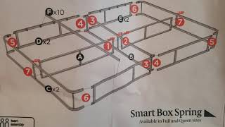 ZINUS 9 Inch Smart Metal Box Spring assembly Part 1 [upl. by Lukasz]