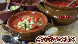 GASPACHO sopa fria ao estilo português receita fácil e deliciosa [upl. by Shwalb]