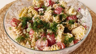 Tuna pasta salad with Greek yogurt  Heathy and hearty salad idea [upl. by Radford]