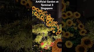 Artificial Garden at Singapore Changi Airport terminal 3 foryou singaporeairport shortfeed short [upl. by Ardnassac115]