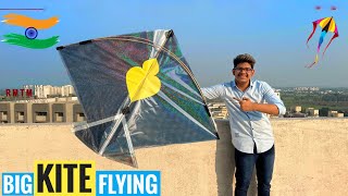 Panda Vs Barely 😱Manja Big Kites Full Masti 😂Vlog Big Kite Flying🔥Uttrayan Basant Big Kite flying [upl. by Brok774]