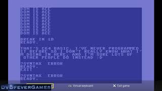 C64 Basic  The C64 Mini  DVDfeverGames [upl. by Neliak]