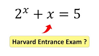 Solving a Harvard University entrance exam [upl. by Lambard]