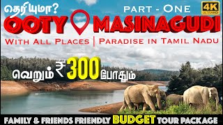 ₹300 க்கு Ooty Mudumalai Masinagudi tour package 🎉 Ooty Tour Budget amp Itinerary❄️ Ooty Travel Guide [upl. by Enelime]