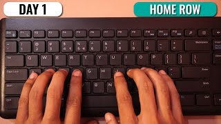 English Typing Course DAY 1  Free Typing Lessons  Touch Typing Course  Tech Avi [upl. by Inobe678]