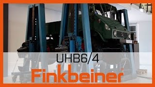 Finkbeiner History 1976  Unimog 411  UHB64 Hebeboy 4x6t  Finkbeiner Lifting Systems [upl. by Anak]