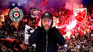 Basketballs Wildest Fans Serbias Partizan amp Red Star Belgrade Serbian Ultras Reaction Video [upl. by Htinnek350]