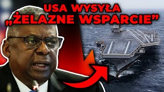 quotŻelazne wsparciequot od USA Amerykański lotniskowiec USS Gerald R Ford i okręty płyną do Izraela [upl. by Eglanteen]