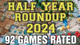 92 Board Game Reviews  2024 So Far [upl. by Nalla]