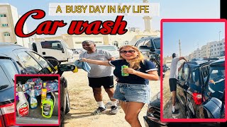 Vlog⭐️A busy day in my life Car wash 🧼 [upl. by Nosirb]