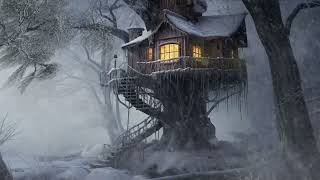 Arctic Snow Storm Sleep Sounds in a Tree House┇Howling Wind amp Blizzard Sounds for Reduce stress [upl. by Jaddan]