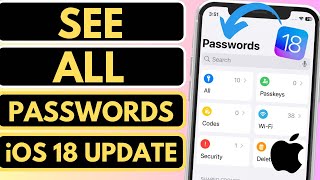 How To See Password Of All Accounts on iPhone iOS 18  Find All Passwords on iphone iOS 18 [upl. by Younger715]