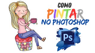 Cómo pintar un dibujo en PHOTOSHOP FÁCIL y RÁPIDO [upl. by Sarid]