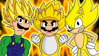 Funny Super Saiyan Mario Shorts Compilation  DBZ X Mario [upl. by Novar80]