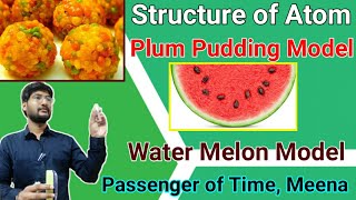 Structure of Atom  Plum pudding model  water melon model  J J Thomson model of atom [upl. by Theron]