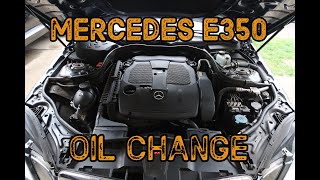 DIY Tutorial 2012 Mercedes E350 Oil Change How To [upl. by Noreh]