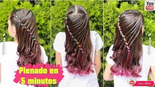 💕 PEINADO FÁCIL EN 5 MINUTOS • Easy 5 MINUTE Hairstyle  Wilvita 💕 [upl. by Ahtiuqal]