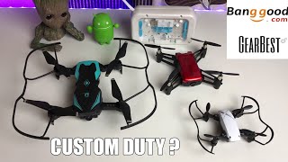 How To Buy DroneProduct On Gearbest Banggood Custom Duty [upl. by Adlen]