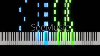 Black and White Rag Winifred Atwell Midi Visualizer [upl. by Casmey]