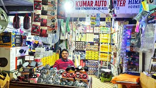 cheapest car accessories wholesale market in delhi kashmiri gate car accessories Market [upl. by Aleuqahs]