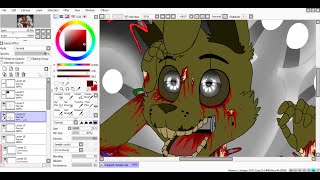 SpeedPaint Trapped remake Five Nights at Freddys 3 [upl. by Domineca421]