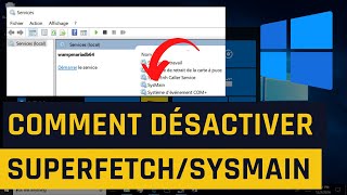 Comment désactiver Superfetch SysMain dans Windows 10 [upl. by Sauer]