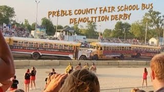 2023 PREBLE COUNTY FAIR SCHOOL BUS DEMOLITION DERBY [upl. by Chaker]