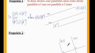 6eme cours de maths sur les propriétés sur les droites perpendiculaires et parallèles [upl. by Nnairda]