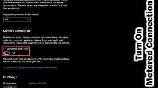 How to Set Up a Metered Connection for WiFi in Windows [upl. by Atilrahc]