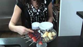 SWISS CHOCOLATE FONDUE amp FRUIT SKEWERS [upl. by Katy64]