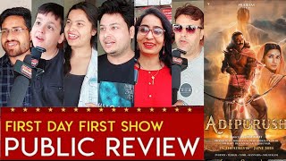 Adipurush Public Review Adipurush Movie Review Prabhas Kriti Sanon Saif Ali Khan Om Raut [upl. by Aekin]