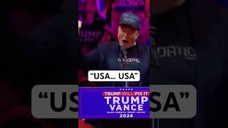 Crowd GO WILD for Elon Musk trump elonmusk funny politics [upl. by Attey334]