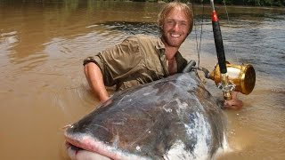 Giant catfish Mekong River ThaiLand  FISH MONSTER HUNTING [upl. by Eindys]