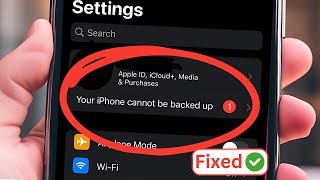 How To Fix Your iPhone Cant be backed up Problem Fixed Hindi 2024 [upl. by Seugram]