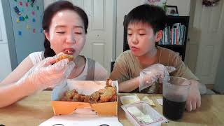 2017819 페리카나 와사비톡 치킨 먹방 Pericana wasabi talk chicken Mukbang 芥末炸鸡 吃播 [upl. by Rowen]