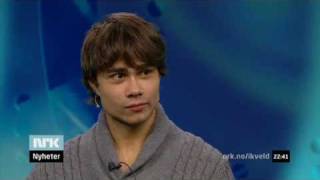 Alexander Rybak 10122009  interview Norwegian TV  eng subs [upl. by Hnah]