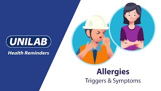 UNILAB Health Reminders Adult Allergy Triggers amp Symptoms [upl. by Kemble]