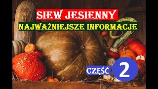 LISTOPAD  PODSTAWY SIEWU UPRAW ZIMOWYCH CZ 2 [upl. by Sillihp]