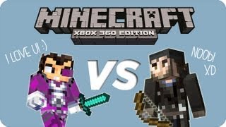 MineCraft Xbox360  ¡Sky Hunt Vegetta777 VS Gona89 [upl. by Gervais]