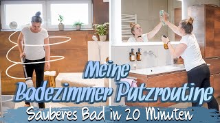 PUTZROUTINE 🦋 BADEZIMMER PUTZEN IN 20 MINUTEN 🦋 PUTZMOTIVATION 🦋 TAGAUS TAGEIN 🦋 KANAL Ü50 [upl. by Anayet720]