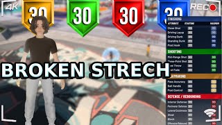 BROKEN STRECH BUILD SHOOTING OVER EVERYONE ON ROBLOX 2K  Realistic Basketball [upl. by Drazze]