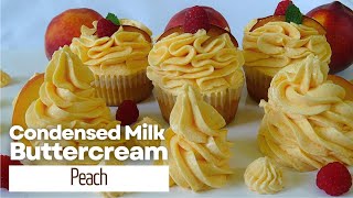 Beat together canned peaches and condensed milk and get an excellent summer topping for desserts [upl. by Naginnarb]