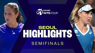 Kasatkina amp Haddad Maia in semifinal action at Seoul 2024  WTA Match Highlights [upl. by Llabmik443]